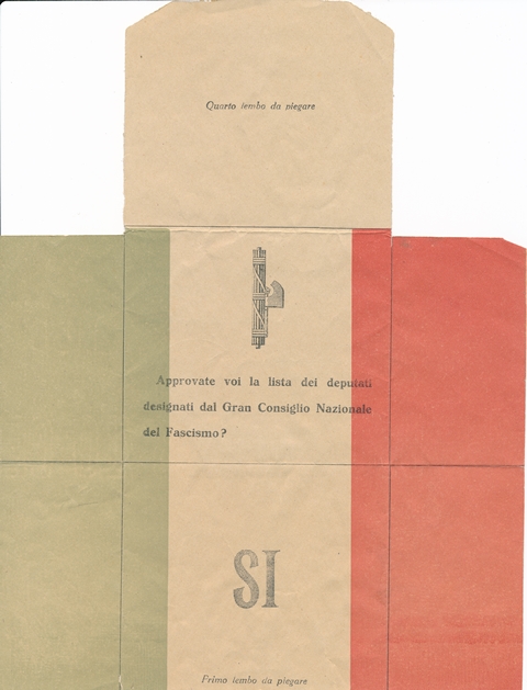 Glasovnica Za Volitve Leta 1929
