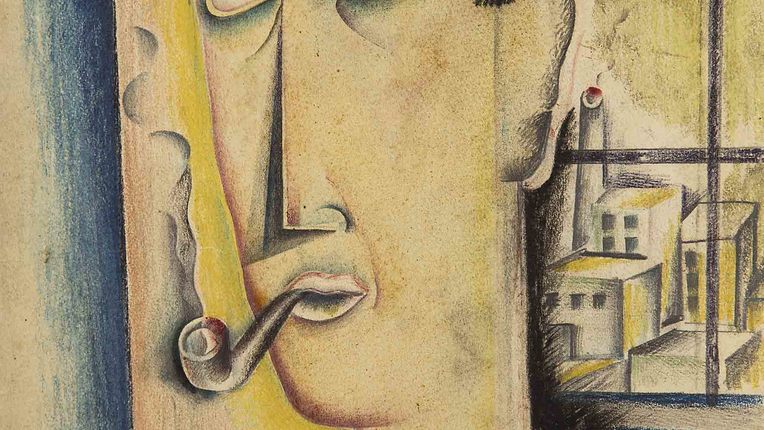 Avgust Černigoj - avtoportret